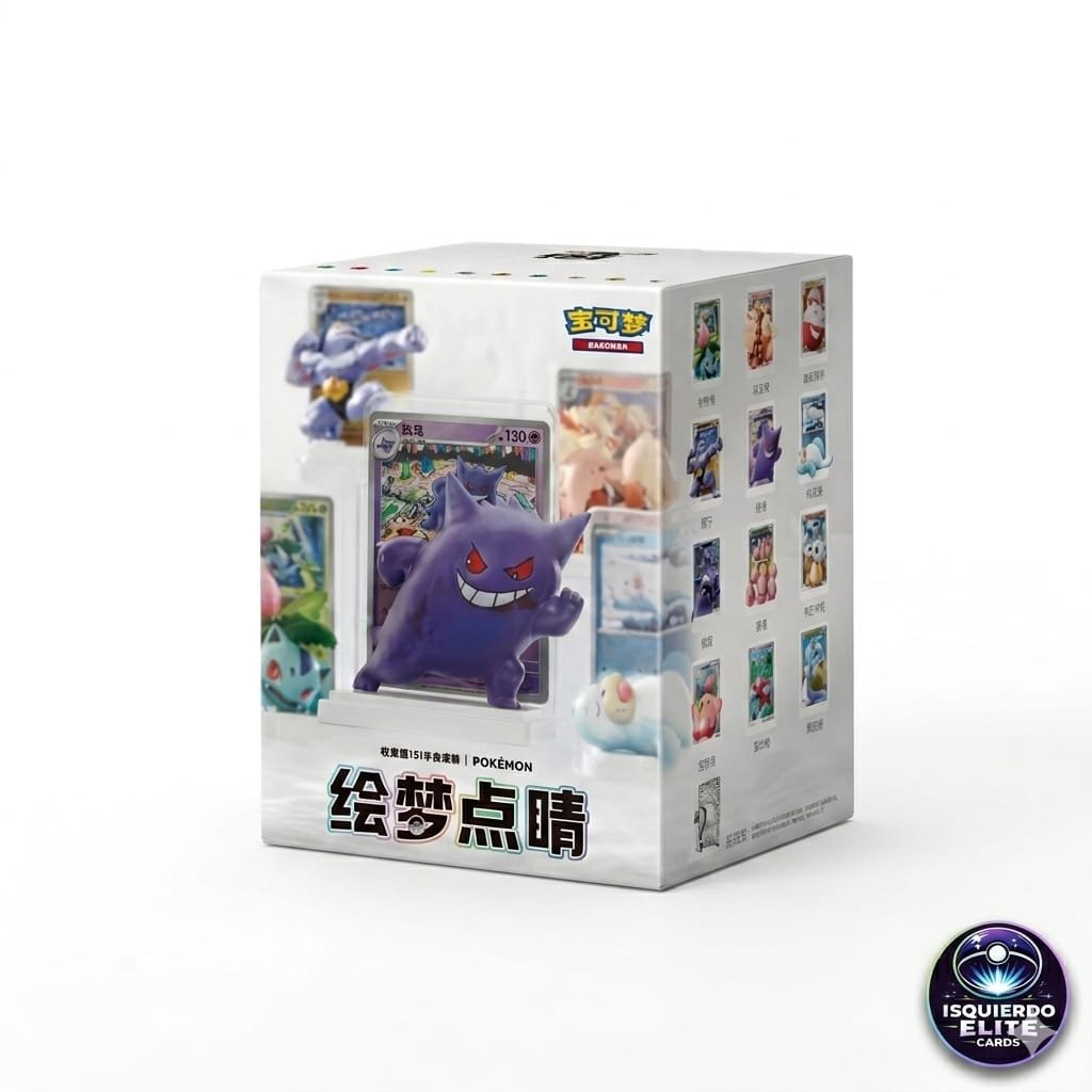 Coleção Pokémon 151 Dreamy Collection versão CHN (Chinês). Produto especial para colecionadores e fãs da coleção Pokémon 151, trazendo itens exclusivos com artes temáticas inspiradas no universo Pokémon.    A coleção pode incluir cartas promocionais, acessórios colecionáveis e boosters lacrados da linha Pokémon 151. Ideal para expandir a coleção e aumentar as chances de encontrar cartas raras e holográficas.    Produto original, importado e enviado com cuidado para garantir a melhor experiência ao cliente.  Idioma:Chinês  Produto original Pokémon TCG.